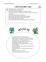 giao an chủ đề TRƯỜNG TIỂU HỌC  tuần 1