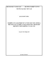 Nghiên cứu giải pháp xử lý nền đất yếu Zone 5, nhà máy xử lý khí Cà Mau bằng bấc thấm kết hợp