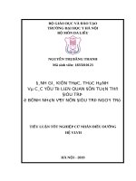 ĐÁNH GIÁ KIẾN THỨC, THỰC HÀNH và các yếu tố LIÊN QUAN đến TUÂN THỦ điểu TRỊ ở BỆNH NHÂN vảy nến điều TRỊ NGOẠI TRÚ 