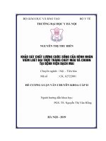 KHẢO sát CHẤT LƯỢNG CUỘC SỐNG của BỆNH NHÂN VIÊM LOÉT đại TRỰC TRÀNG CHẢY máu và CROHN tại BỆNH VIỆN BẠCH MAI 