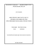 Phân tích sức chịu tải của cọc và mô phòng thí nghiệm nén tĩnh công trình Bệnh viện Đa khoa tỉnh Sóc Trăng