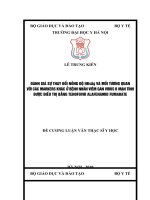 ĐÁNH GIÁ sự THAY đổi NỒNG độ HBsAg và mối TƯƠNG QUAN với các MARKERS KHÁC ở BỆNH NHÂN VIÊM GAN VIRUS b mạn TÍNH được điều TRỊ BẰNG TENOFOVIR ALAFENAMID FUMARATE 