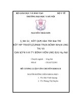 ĐÁNH GIÁ kết QUẢ hóa TRỊ bổ TRỢ kết hợp TRASTUZUMAB TRÊN BỆNH NHÂN UNG THƯ  vú GIAI đoạn II III tại BỆNH VIỆN UNG bướu hà nội 