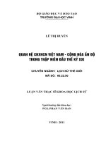 Quan hệ CHXHCN việt nam   cộng hòa ấn độ trong thập niên đầu thế kỷ 21 
