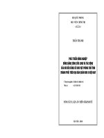 Tóm tắt luận án Tiến sĩ Kinh tế: Phát triển nông nghiệp đồng bằng sông Cửu Long và tác động của nó đến củng cố khu vực phòng thủ tỉnh (thành phố) trên địa bàn Quân khu 9 hiện nay