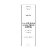 Tóm tắt luận án Tiến sĩ Kinh tế: Phát triển kinh tế nông thôn và tác động của nó đến xây dựng thế trận quốc phòng toàn dân ở nước ta hiện nay