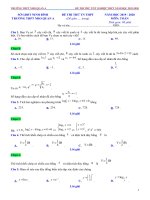 THPT nho quan a   đề thi thử tốt nghiệp THPT 2019   2020 