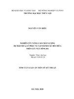 Nghiên cứu nâng cao chất lượng dự báo mưa, lũ phục vụ vận hành các hồ chứa trên lưu vực sông ba (tt) 