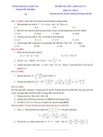 20 đề ôn tập kiểm tra chất lượng học kỳ 1 toán 8 phòng GD và đt thành phố thái bình 