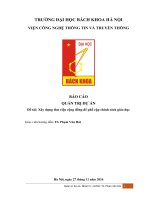 Báo cáo môn quản trị dự án