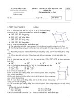 Đề kiểm tra hình học 11 chương 3 năm 2017 2018 trường THPT cây dương kiên giang 