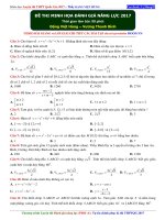 Đề thi minh họa đánh giá năng lực 2017 môn toán đặng việt hùng 