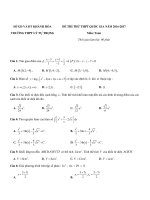 Bộ đề thi thử THPT quốc gia 2017 môn toán sở GD và đt khánh hòa 