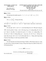 Đề thi chọn HSG cấp tỉnh toán 12 năm 2018 2019 sở GD và đt bình thuận (vòng 2) 