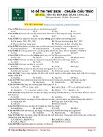 ĐỀ 2   TẶNG 10 đề CHUẨN cấu TRÚC 2020