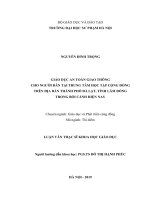 GIÁO dục AN TOÀN GIAO THÔNG CHO NGƯỜI dân tại TRUNG tâm học tập CỘNG ĐỒNG TRÊN địa bàn THÀNH PHỐ đà lạt, TỈNH lâm ĐỒNG TRONG bối CẢNH HIỆN NAY   copy 