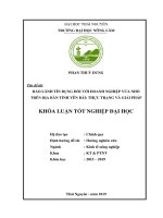 Bảo lãnh tín dụng đối với doanh nghiệp vừa và nhỏ trên địa bàn tỉnh yên bái thực trạng và giải pháp 