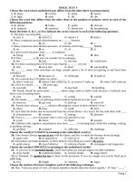 Đề thi thử THPTQG theo đề minh họa lần 2