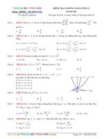 Bộ đề kiểm tra chương 2 giải tích 12 có đáp án và lời giải chi tiết 