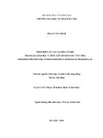 PHỐI hợp các lực LƯỢNG xã hội THAM GIA GIÁO dục ý THỨC GIỮ gìn bản sắc văn  hóa CHO SINH VIÊN dân tộc cơ HO ở TRƯỜNG CAO ĐẲNG sư PHẠM đà lạt 