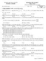 Đề kiểm tra 45 phút đại số và giải tích 11 chương 2 trường phan văn trị cần thơ 