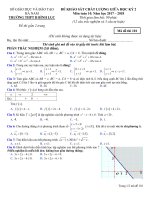 Đề KSCL giữa học kỳ 2 toán 10 năm 2017 2018 trường b bình lục hà nam 
