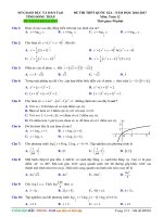 Đề thi thử THPT quốc gia 2017 môn toán sở GD và đt tỉnh đồng tháp 