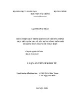 Hoàn thiện quy trình kiểm toán chương trình mục tiêu quốc gia về xây dựng nông thôn mới do kiểm toán nhà nước thực hiện 
