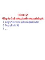 Bài giảng môn Quản trị marketing: Chương 3 – Nguyễn Thị Phươg Dung