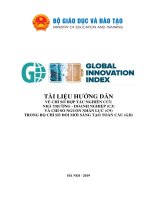TÀI LIỆU HƯỚNG DẪN VỀ CHỈ SỐ HỢP TÁC NGHIÊN CỨU NHÀ TRƯỜNG - DOANH NGHIỆP (C3) VÀ CHỈ SỐ NGUỒN NHÂN LỰC (C9) TRONG BỘ CHỈ SỐ ĐỔI MỚI SÁNG TẠO TOÀN CẦU (GII)