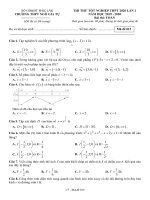 Đề thi thử tốt nghiệp THPT 2020 môn toán lần 1 trường ngô gia tự đắk lắk 