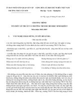 KỊCH BẢN LỄ TRI ÂN HỌC SINH LỚP 9