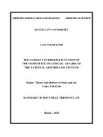 Chức năng giám sát của ủy ban tư pháp của quốc hội việt nam hiện nay tt tieng anh 