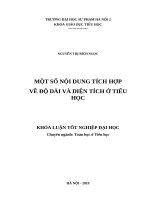 Một số nội dung tích hợp về độ dài và diện tích ở tiểu học (KLTN k41) 