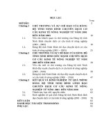 Luận văn: Đảng bộ tỉnh Ninh Bình lãnh đạo chuyển dịch cơ cấu kinh tế nông nghiệp  từ năm 2001 đến năm 2010