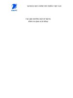 TÀI LIỆU HƯỚNG DẪN SỬ DỤNG (Dành cho Quản trị hệ thống)