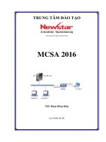 Giáo trình LAB MCSA 2016