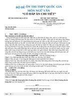 2020 BỘ ĐỀ ÔN THI THPT QUỐC GIA  MÔN NGỮ VĂN  “CÓ ĐÁP ÁN CHI TIẾT”