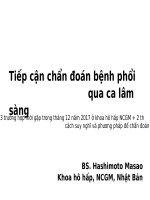 Tiếp cận chẩn đoán bệnh phổi qua ca lâm sàng BS. Hashimoto Masao Khoa hô hấp, NCGM, Nhật Bản