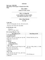 Tuần 30 giáo án lớp 1 năm 2020