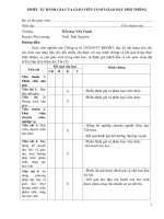 Tổng hợp mẫu phiếu tự đánh giá của GV năm 2020