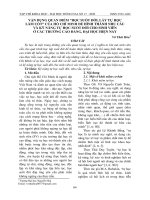 Vận dụng quan điểm “học suốt đời, lấy tự học làm cốt” của Hồ Chí Minh để hình thành nhu cầu và kỹ năng tự học suốt đời cho sinh viên ở các trường cao đẳng, đại học hiện nay