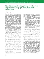 Cập nhật thông tin về dự phòng và kiểm soát ung thư cổ tử cung giai đoạn 2016-2025 tại Việt Nam