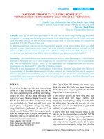 Xác định phạm vi và vai trò các khu vực trên bãi sông trong không gian thoát lũ trên sông