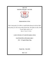 Thực trạng quản lý và điều trị người bệnh phong tàn tật tại bệnh viện phong  da liễu trung ương quỳnh lập, tỉnh nghệ an năm 2020 