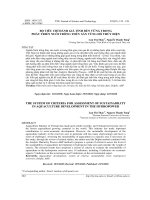 Bộ tiêu chí đánh giá tính bền vững trong phát triển nuôi trồng thủy sản vùng hồ thủy điện