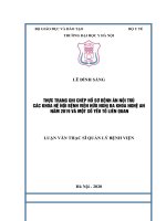 THỰC TRẠNG GHI CHÉP hồ sơ BỆNH án nội TRÚ các KHOA hệ nội BỆNH VIỆN hữu NGHỊ đa KHOA NGHỆ AN năm 2019 và một số yếu tố LIÊN QUAN 