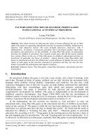 Factors affecting the use of ethnic people games in educational activities at preschool