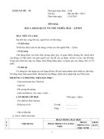 GIÁO ÁN LÝ THUYẾT MÔN GIÁO DỤC CHÍNH TRỊ HỆ CAO ĐẲNG NGHỀ NĂM 2019