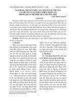 Vận dụng thuyết nhu cầu, thuyết đa trí tuệ và thuyết vùng phát triển tiệm cận trong quản trị hiệu quả trường học
